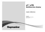 Raymarine e7 Quick Reference preview
