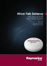 Preview for 1 page of Raymarine Micro-Talk E70361 Installation Instructions Manual