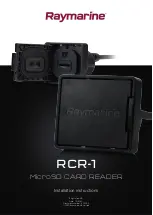 Raymarine RCR-1 Installation Instructions Manual preview