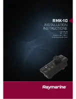 Raymarine RMK-10 Installation Instructions Manual preview
