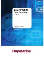 Raymarine SmartPilot X5 Sport Operating Manual preview
