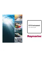 Raymarine ST70 Instrument Quick Reference Manual preview