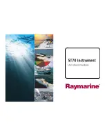 Raymarine ST70 Instrument User Reference Handbook preview