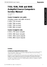 Preview for 1 page of Raymarine T150 Service Manual