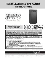 Raypak 503-2003 Installation & Operating Instructions Manual предпросмотр