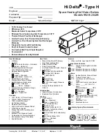 Raypak 992B-2342B Specifications preview