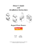 Raypak B0147 Owner'S Manual And Installation Instructions preview