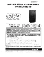Raypak MVB 503 Installation & Operating Instructions Manual preview