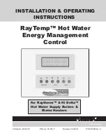 Raypak RayTemp Installation & Operating Instructions Manual preview