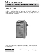 Raypak RP2100 ASME R185B Illustrate Parts List preview