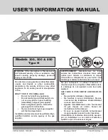 Raypak XFYRE 500 User'S Information Manual предпросмотр