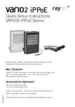 Raytec VARIO2 series Quick Setup Instructions Manual preview