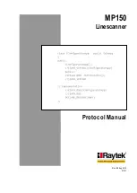 RayTek LineScanner MP150 Protocol Manual preview