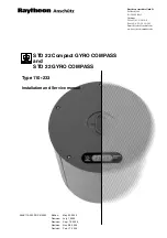 Raytheon Anschütz STD 22 Compact GYRO COMPASS Installation And Service Manual preview