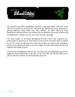 Razer BlackWidow Ultimate Quick Start Manual preview