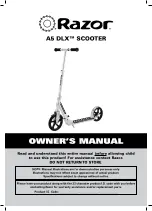 Razor A5 DLX Owner'S Manual предпросмотр