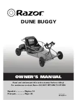 Razor DUNE BUGGY Owner'S Manual preview