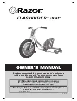Razor FLASHRIDER 360 Owner'S Manual preview