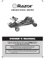 Razor GROUND FORCE DRIFTER Owner'S Manual preview