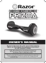 Razor HOVERTRAX PRIZMA Owner'S Manual preview