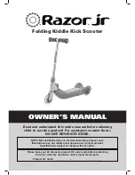 Razor Jr Owner'S Manual preview