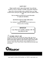 Preview for 20 page of Razor POCKET ROCKET Owner'S Manual