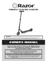 Razor POWER A 2 Owner'S Manual preview