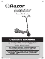 Razor RX200 Owner'S Manual preview