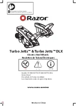 Razor TURBO JETTS User Manual preview