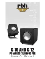 RBH Sound S-10 Owner'S Manual preview