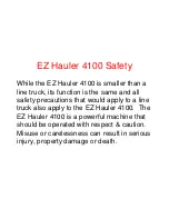 Предварительный просмотр 3 страницы S.D.P. EZ Hauler 4100 Training & Procedure Manual