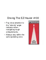 Preview for 18 page of S.D.P. EZ Hauler 4100 Training & Procedure Manual