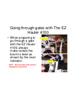 Preview for 19 page of S.D.P. EZ Hauler 4100 Training & Procedure Manual