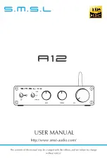 Preview for 8 page of S.M.S.L A12 User Manual