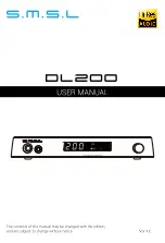 Preview for 10 page of S.M.S.L DL200 User Manual