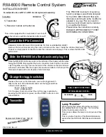 S.R.Smith RM-6000 Installation Sheet preview