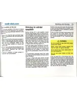 Preview for 70 page of Saab 9000 1995 Owner'S Manual