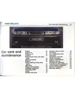 Preview for 75 page of Saab 9000 1995 Owner'S Manual