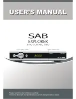 Предварительный просмотр 1 страницы SAB Explorer User Manual