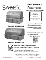 Saber Compact R50SB0412 Grill Assembly & Product Manual preview