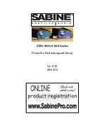 Preview for 1 page of SABINE SL-820 Bedienungsanleitung