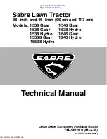 Sabre 1338 Gear Technical Manual preview