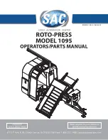 SAC ROTO-PRESS 1095 Operator'S & Parts Manual preview