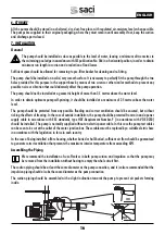 Предварительный просмотр 18 страницы Saci OPTIMA Installation And Maintenance Manual