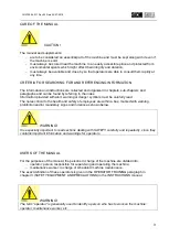 Preview for 3 page of Sacmi CHS Series Instructions Manual