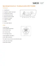 saco ZWF 71463W Operating Instructions preview