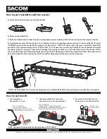 Preview for 3 page of Sacom DS8800 Quick Start Manual