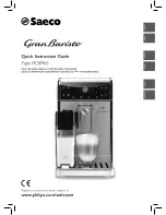 Saeco GranBaristo HD8966 Quick Instruction Manual предпросмотр