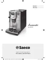 Saeco Incanto HD8911 Manual preview