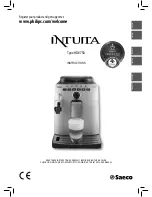 Saeco Intuita HD8750 Instructions Manual preview